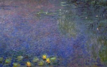 Claude Oscar Monet : Morning, right center detail
